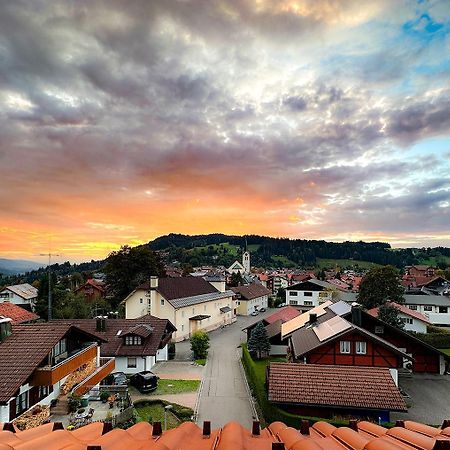 Giebelblick-D Apartment Oberstaufen Bagian luar foto